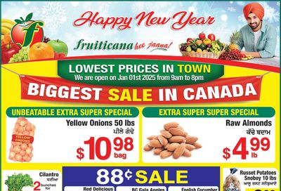 Fruiticana (Greater Vancouver) Flyer December 27 to January 1