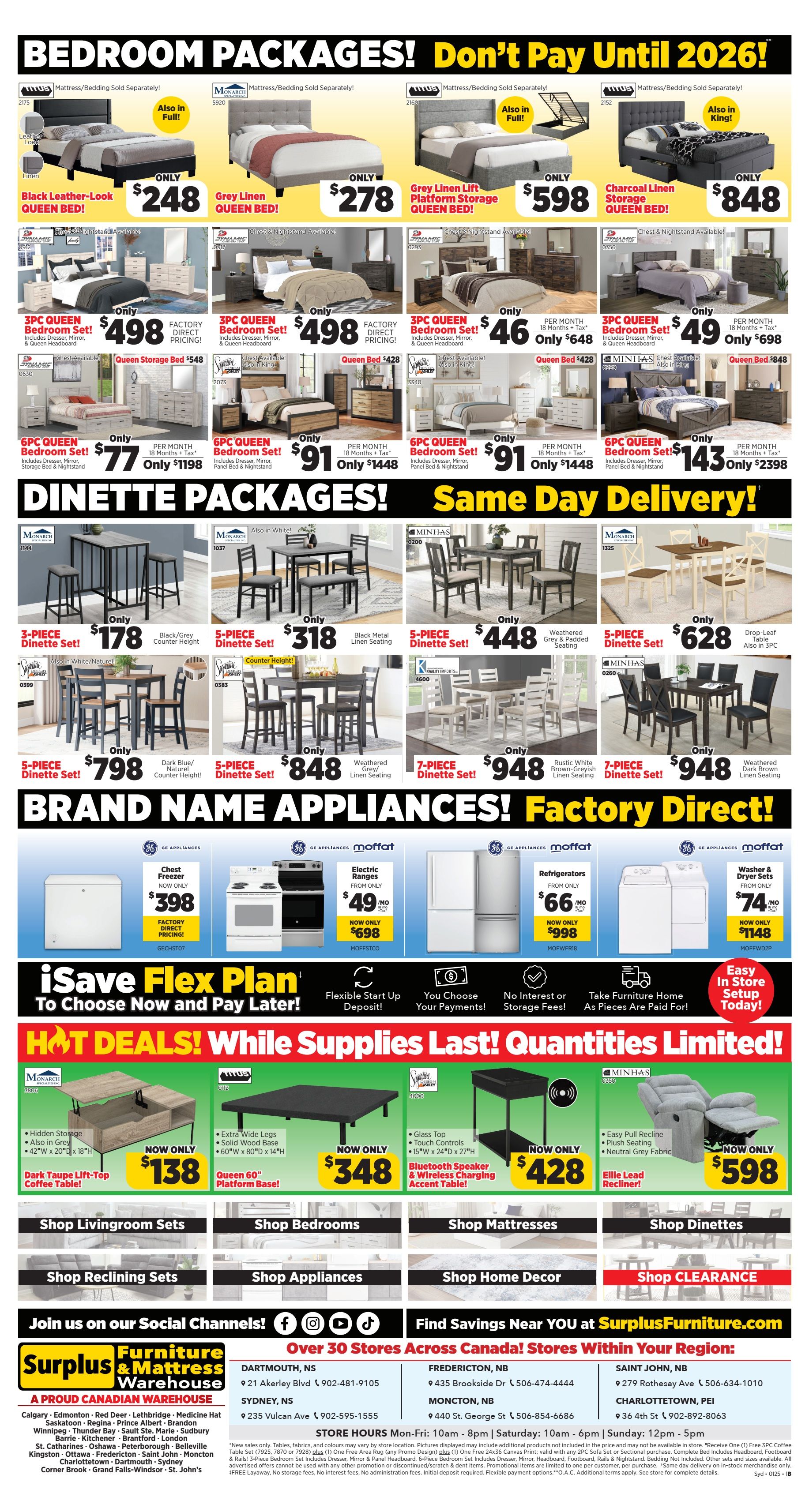 Surplus Furniture & Mattress Warehouse (Sydney) Flyer December 30 to January 5