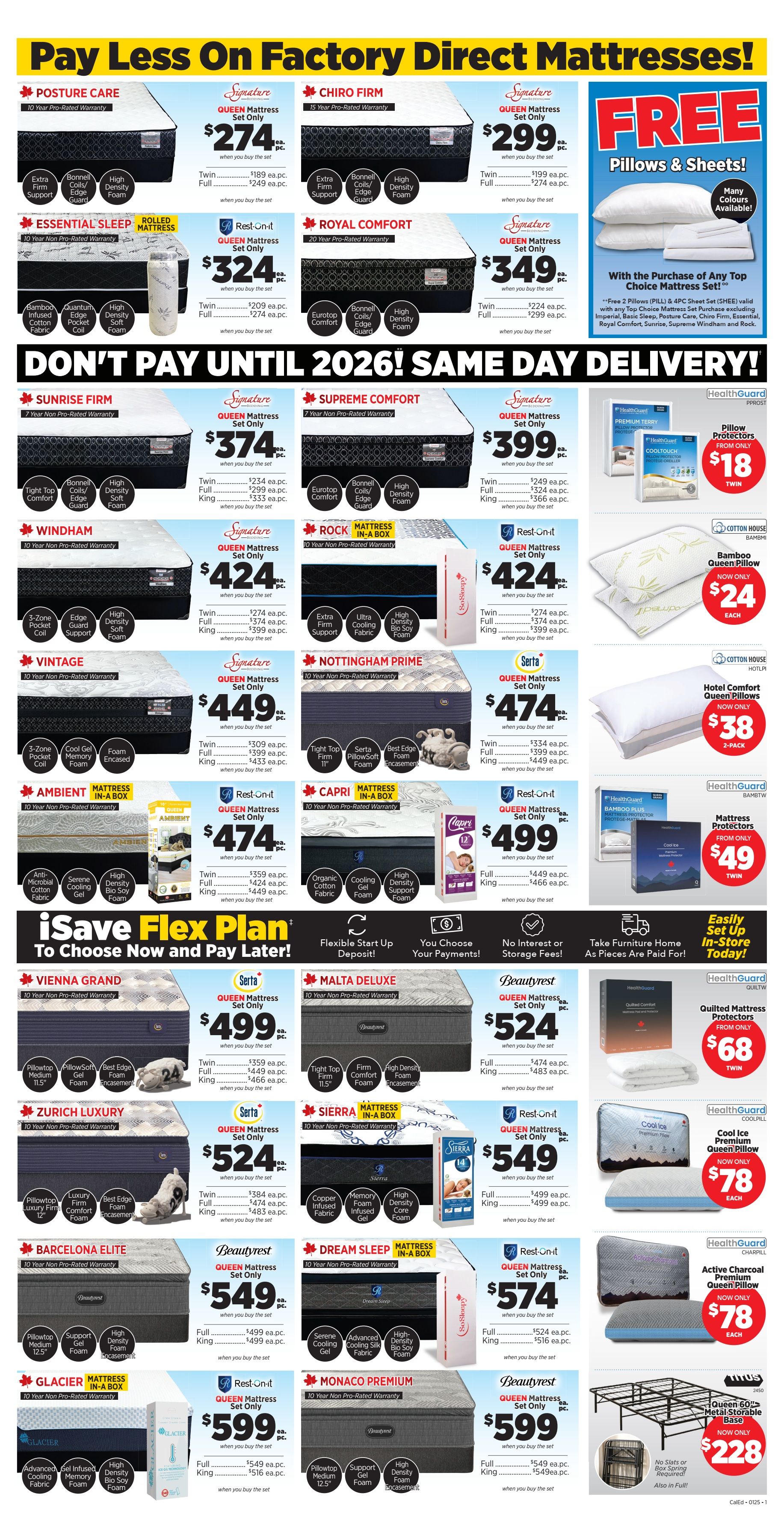 Surplus Furniture & Mattress Warehouse (Calgary, Edmonton) Flyer December 30 to January 5