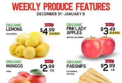 Pomme Natural Market Weekly Produce Flyer December 31 to January 6