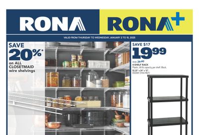 Rona & Rona+ (West) Flyer January 2 to 8