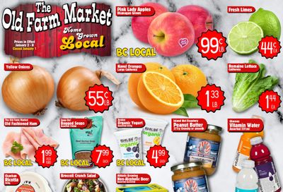 The Old Farm Market (Courtenay) Flyer January 2 to 8