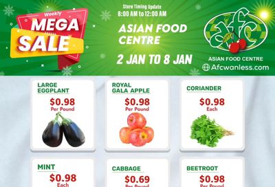 Asian Food Centre (Wanless Dr.) Flyer January 2 to 8