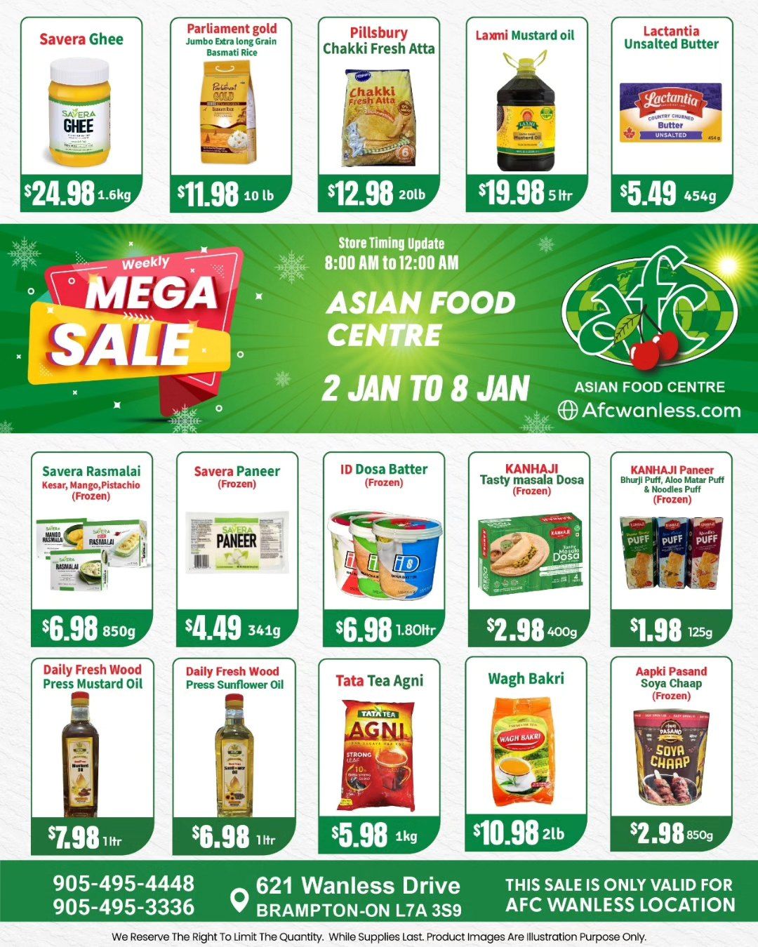 Asian Food Centre (Wanless Dr.) Flyer January 2 to 8