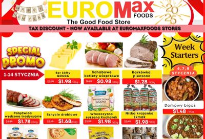 EuroMax Foods Bi-Weekly Flyer January 1 to 14