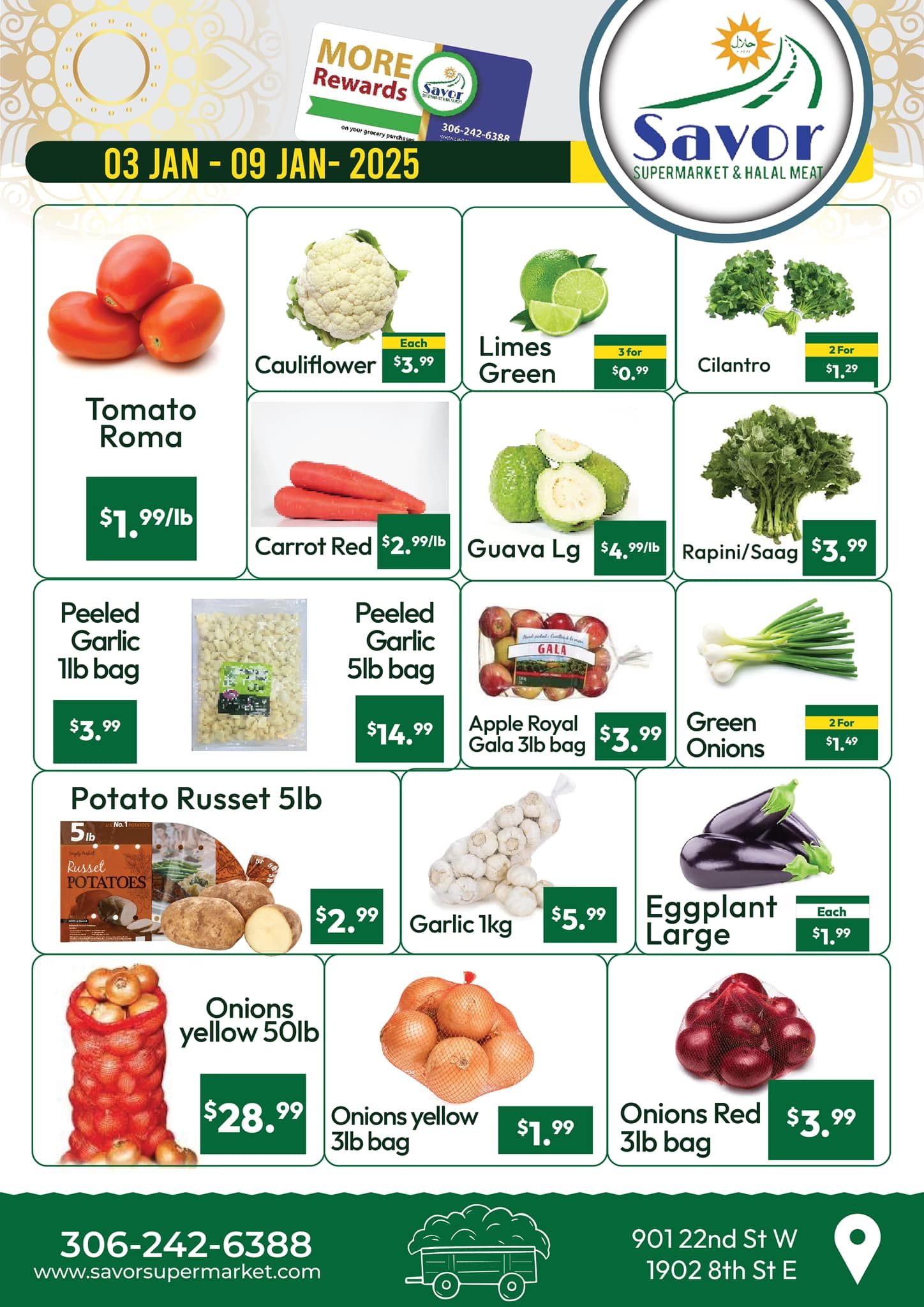 Savor Supermarket Flyer January 3 to 9