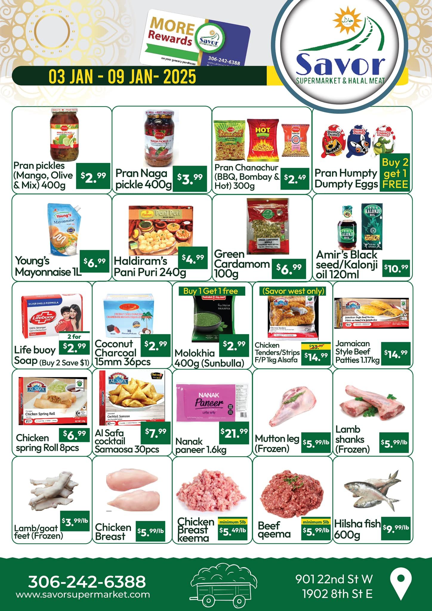 Savor Supermarket Flyer January 3 to 9