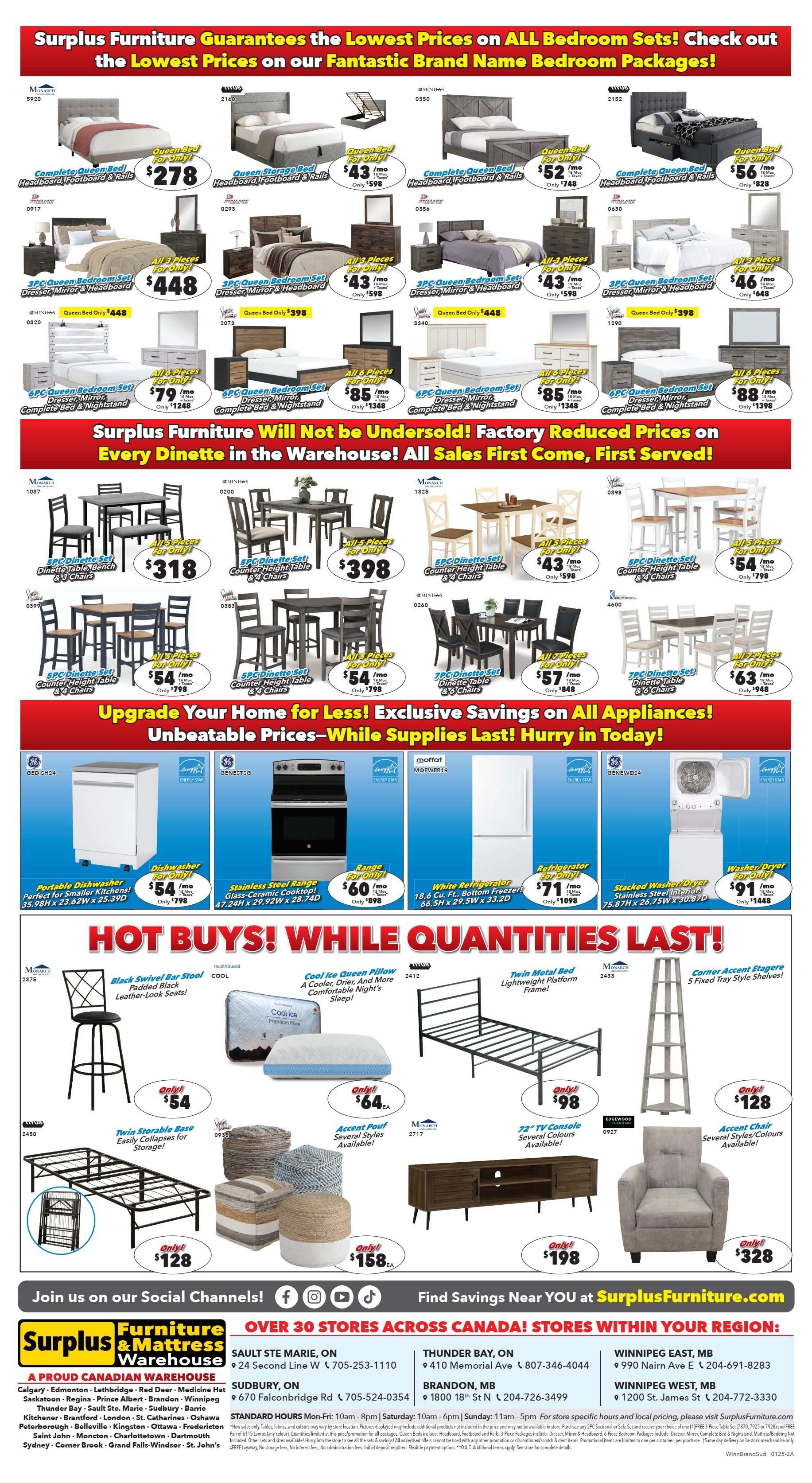 Surplus Furniture & Mattress Warehouse (Sudbury) Flyer January 6 to 26