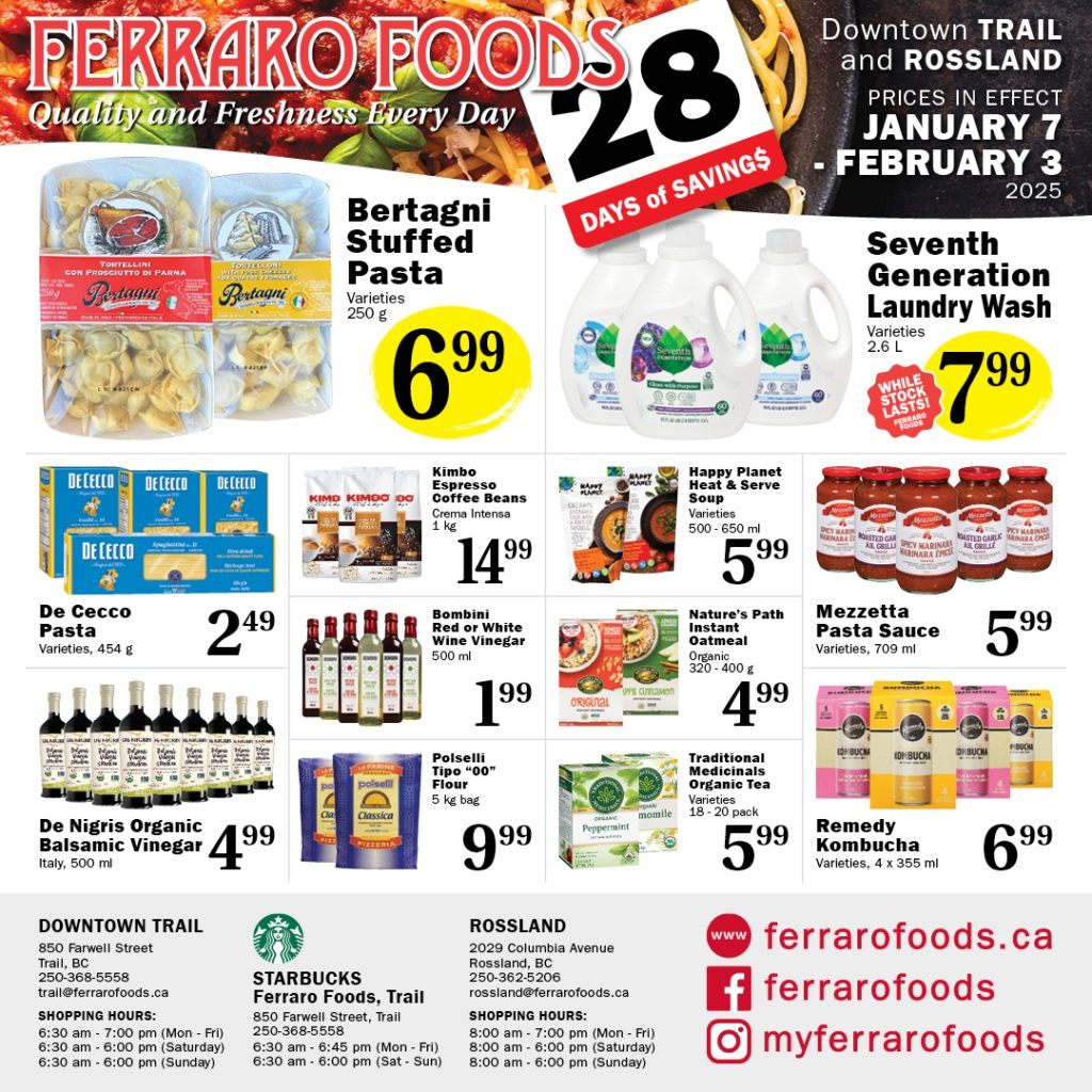 Ferraro Foods Monthly Flyer January 7 to February 3