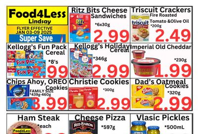 Food 4 Less (Lindsay) Flyer January 3 to 9