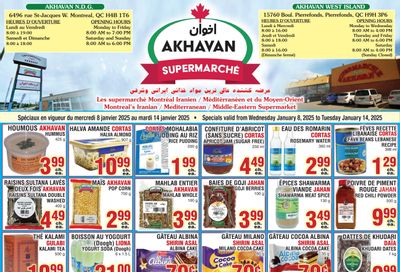 Akhavan Supermarche Flyer January 8 to 14