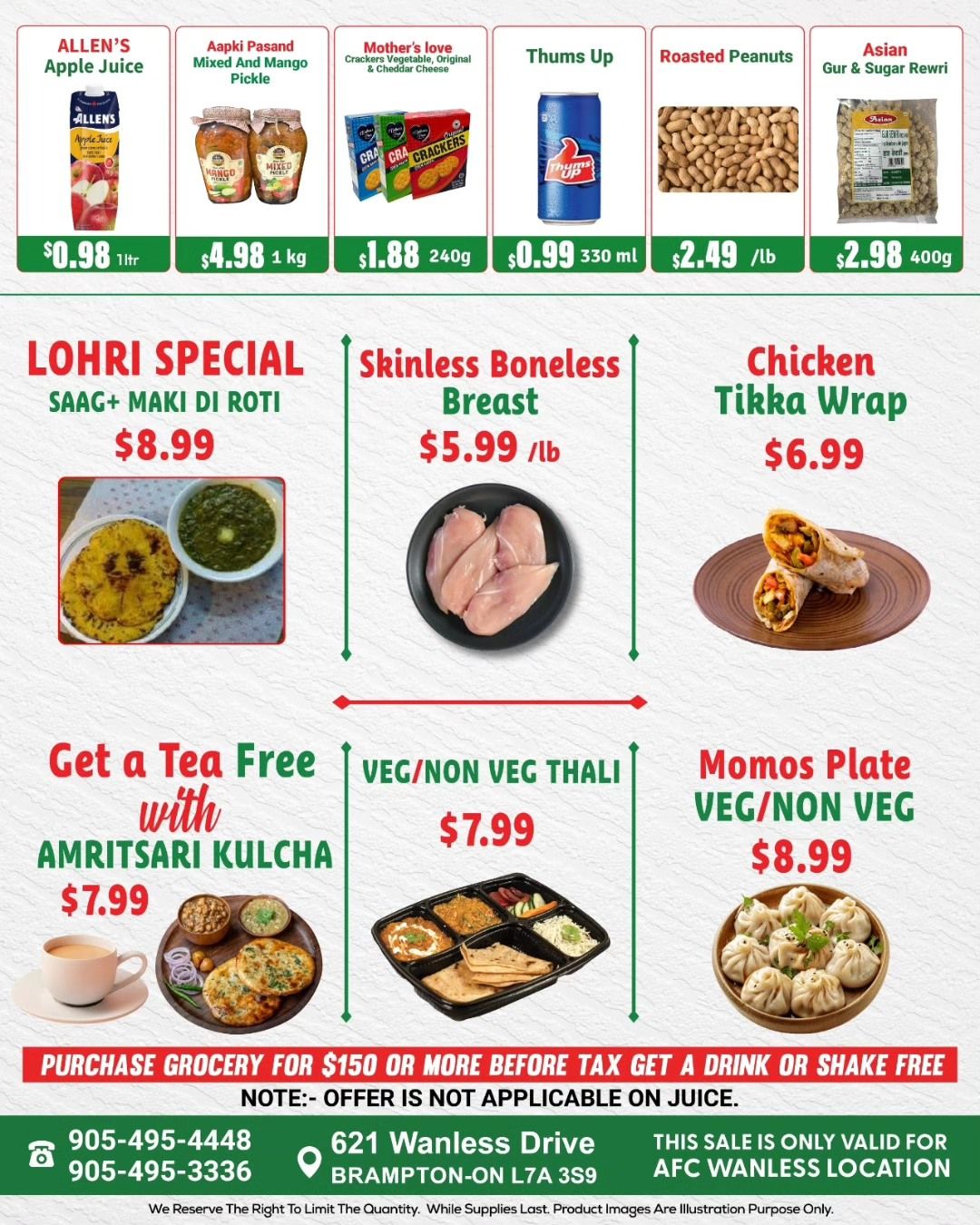 Asian Food Centre (Wanless Dr.) Flyer January 9 to 15