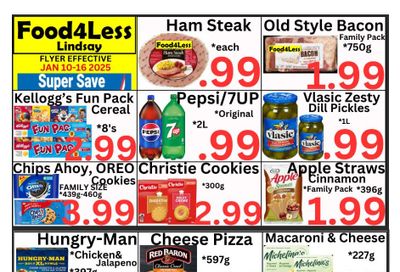 Food 4 Less (Lindsay) Flyer January 10 to 16