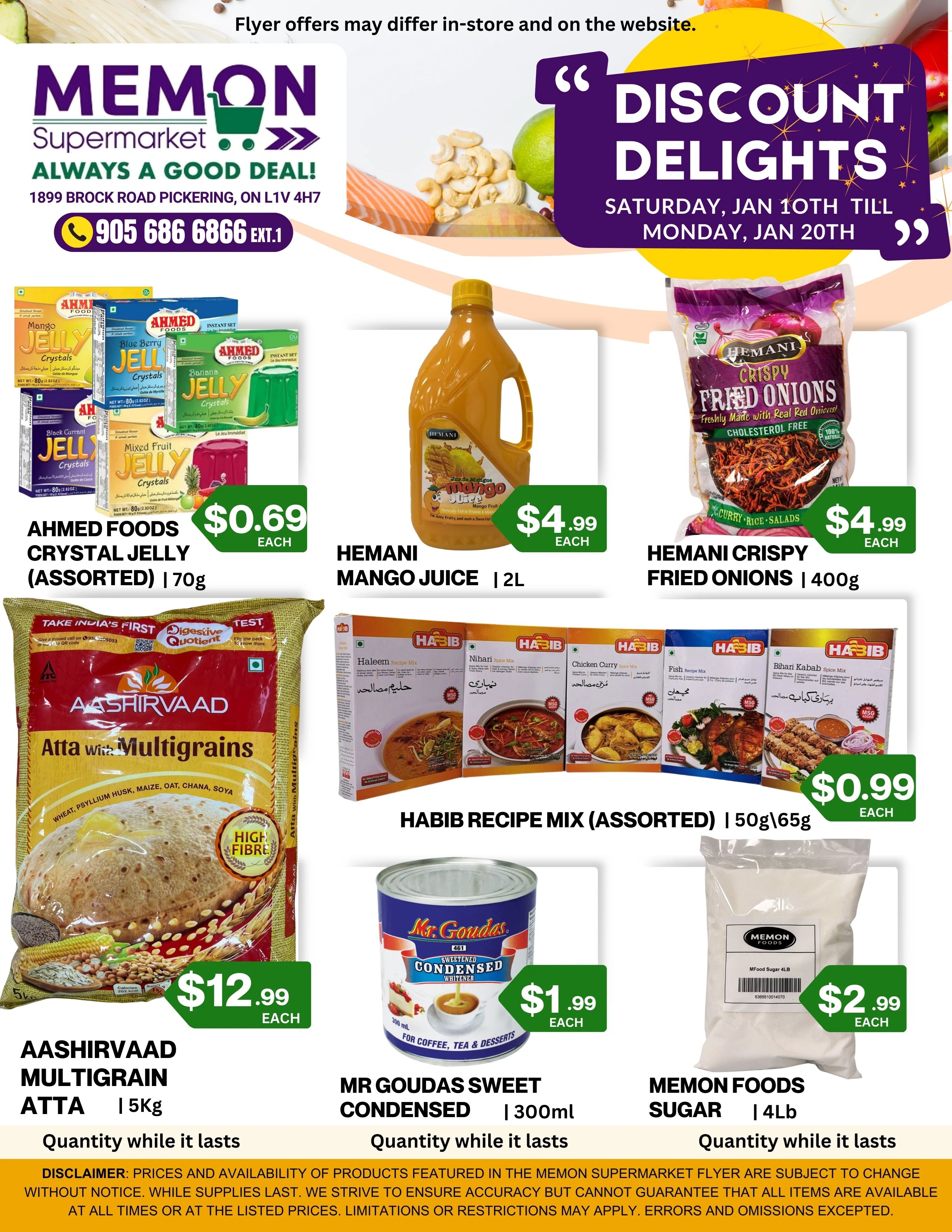 Memon Supermarket Flyer January 10 to 20