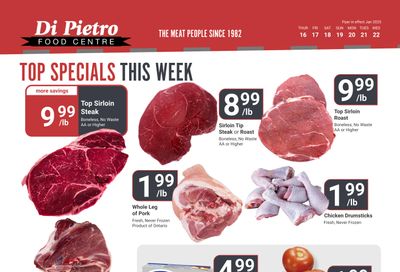 Di Pietro Food Centre Flyer January 16 to 22