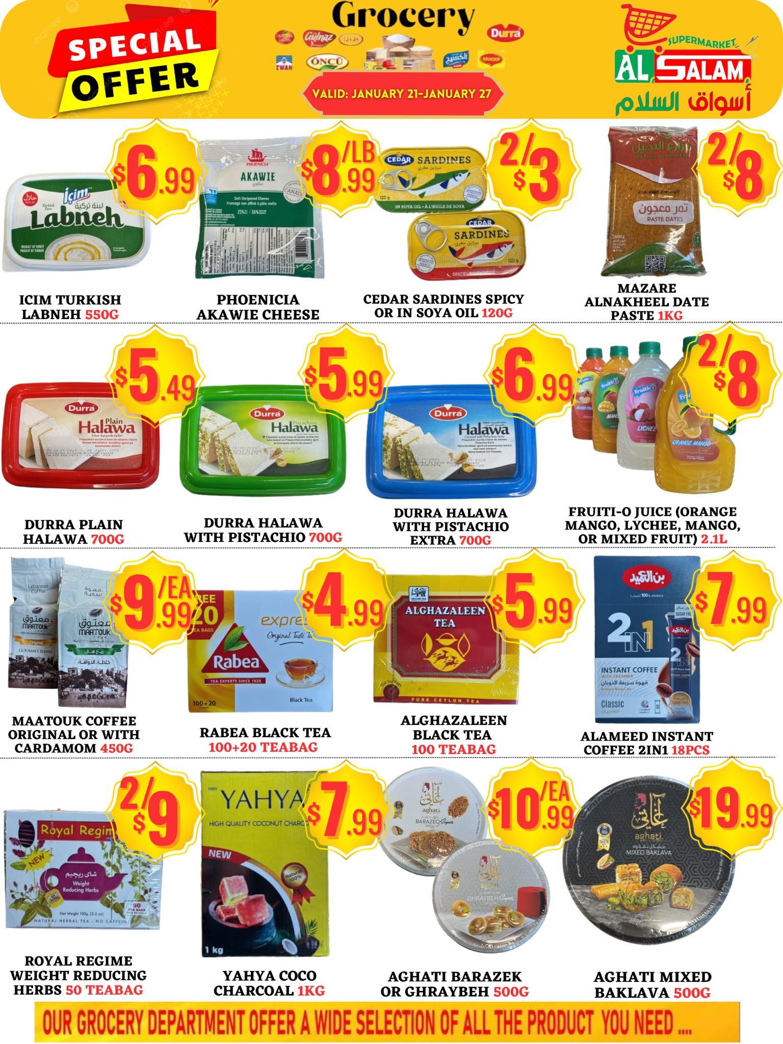 Al-Salam Supermarket Flyer January 21 to 27