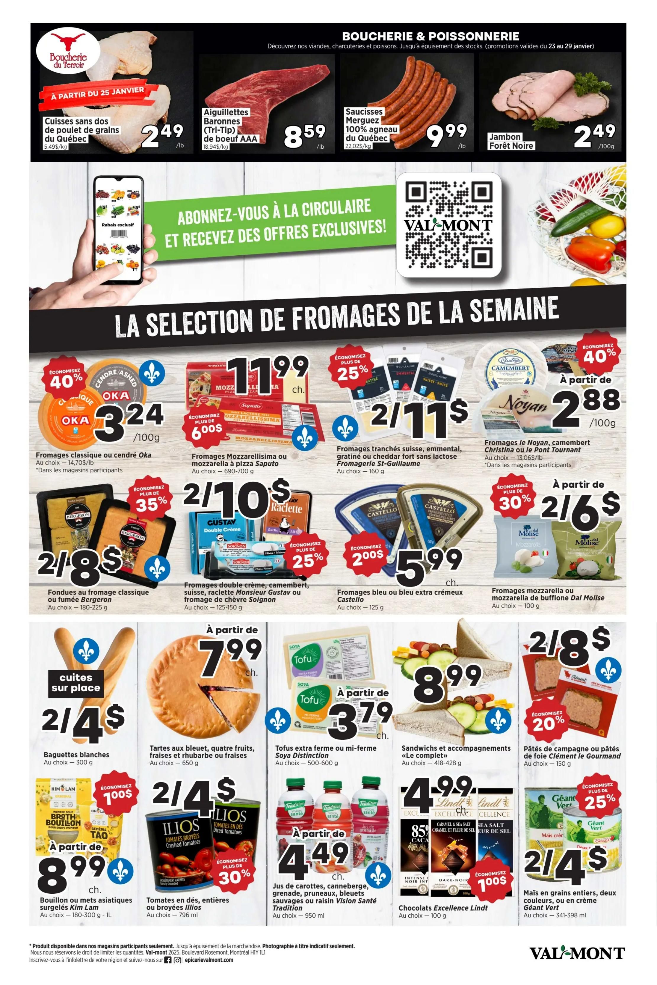Val-Mont Flyer January 23 to 29