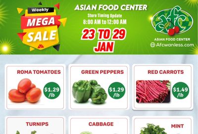 Asian Food Centre (Wanless Dr.) Flyer January 23 to 29