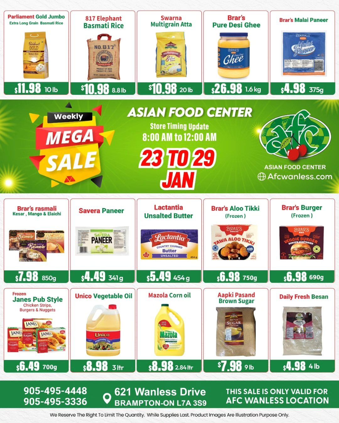 Asian Food Centre (Wanless Dr.) Flyer January 23 to 29