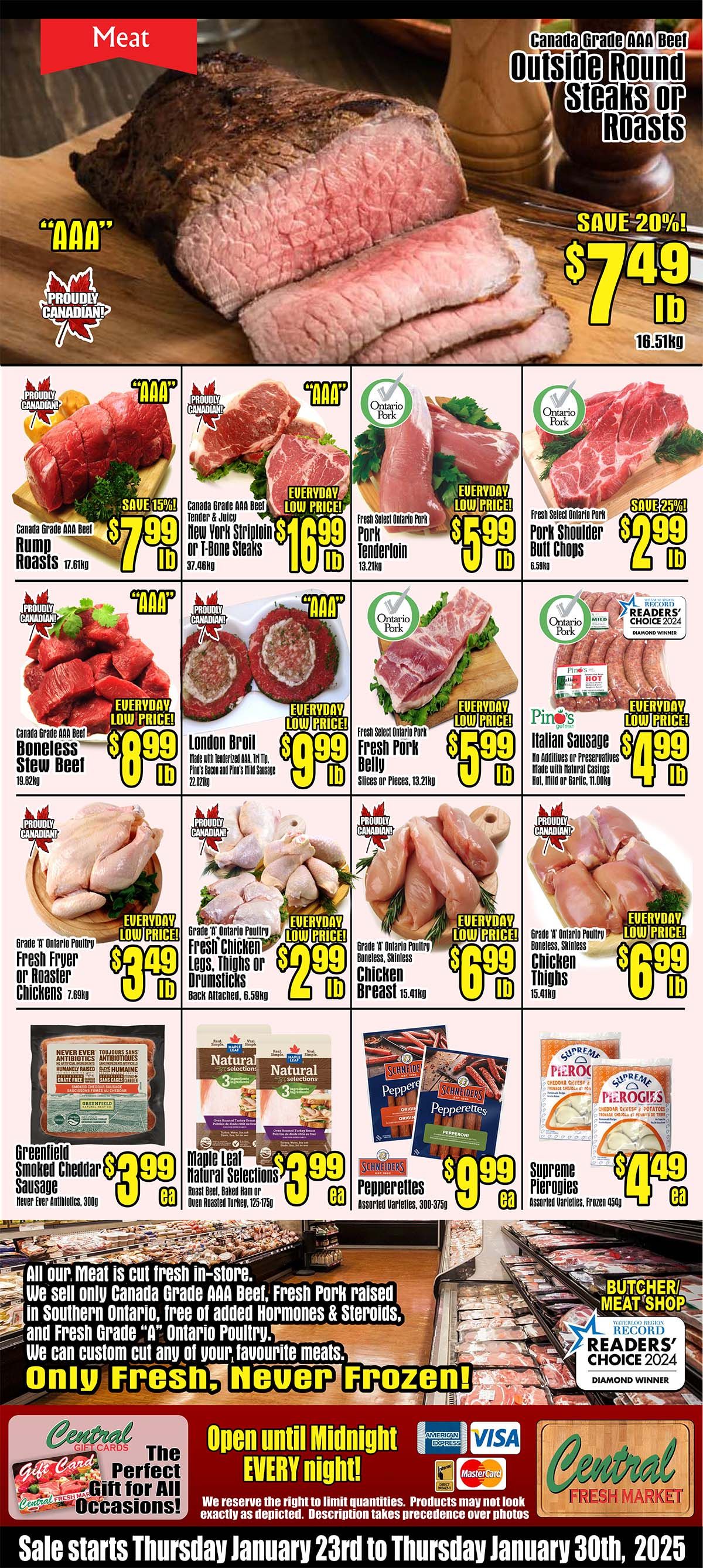 Central Fresh Market Flyer January 23 to 30