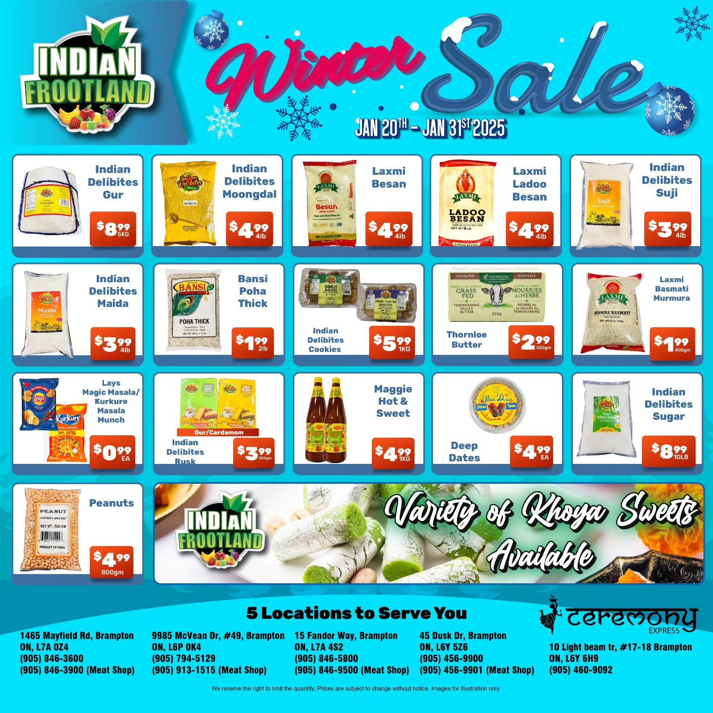 Indian Frootland Flyer January 20 to 31