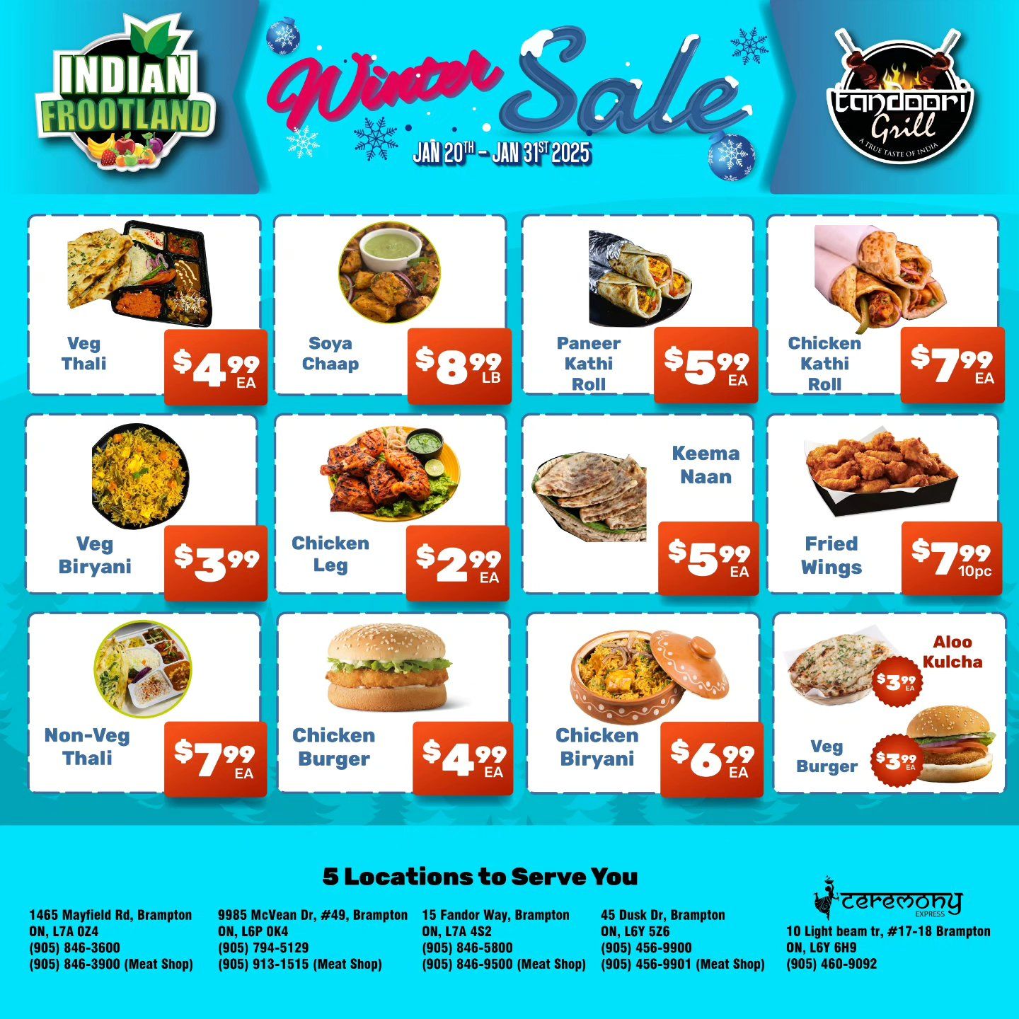 Indian Frootland Flyer January 20 to 31