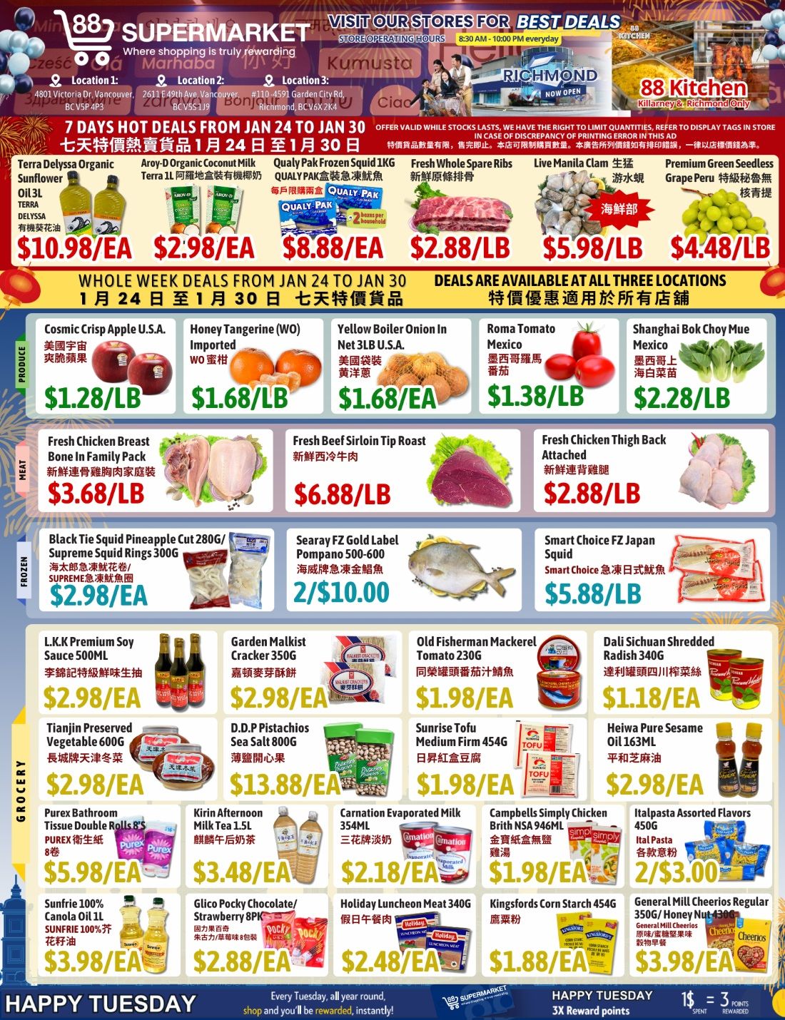 88 Supermarket Flyer January 24 to 30