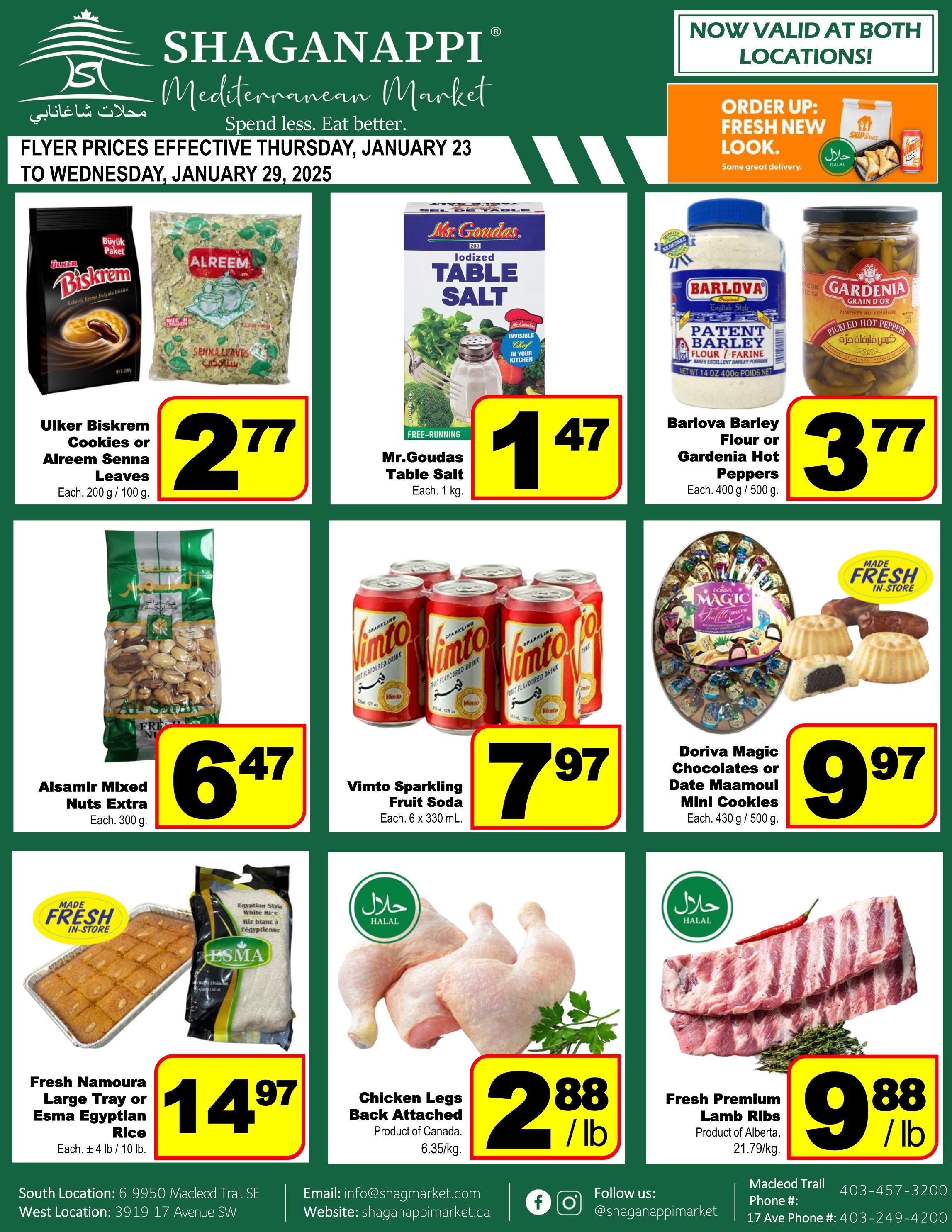 Shaganappi Mediterranean Market Flyer January 23 to 29