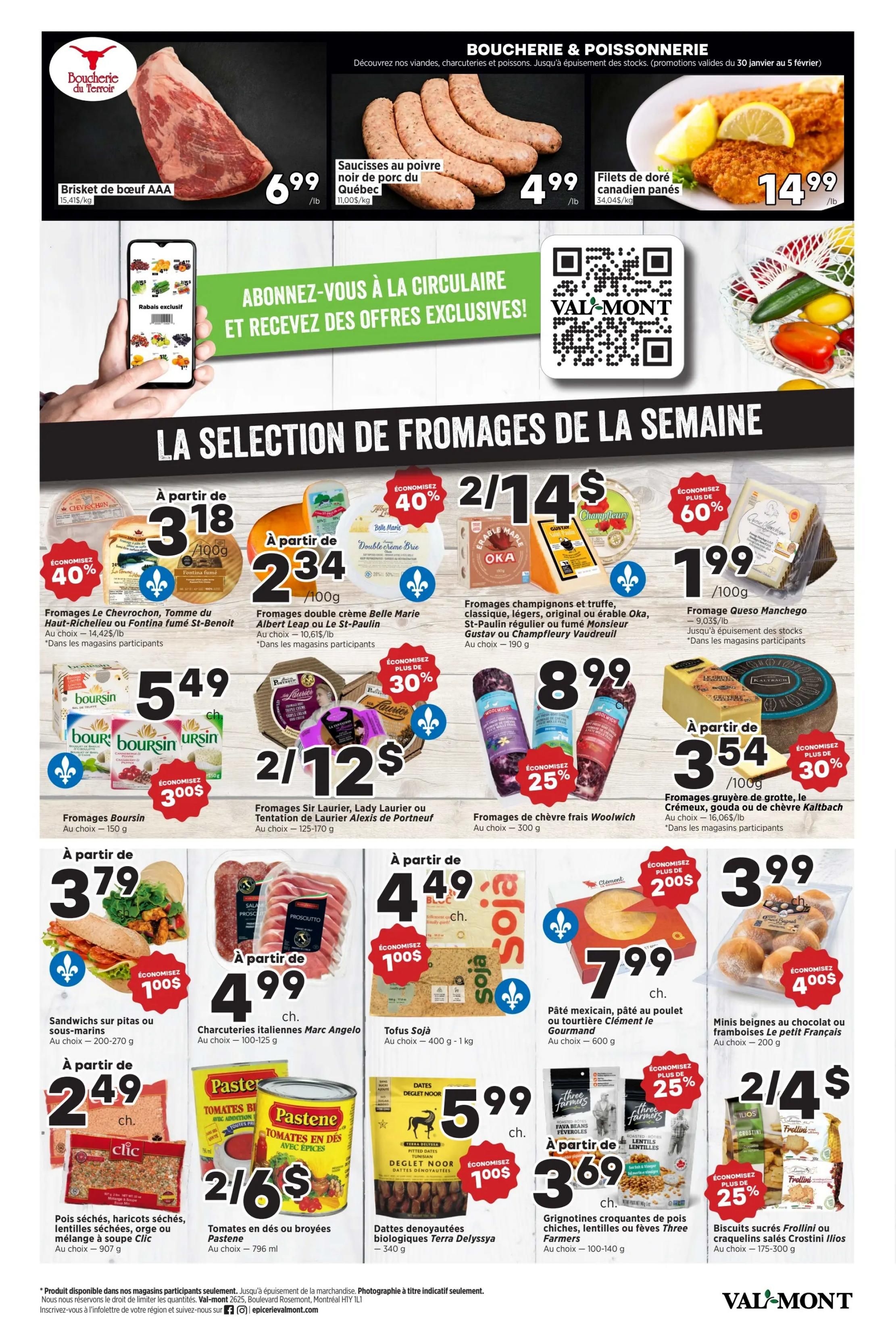 Val-Mont Flyer January 30 to February 5