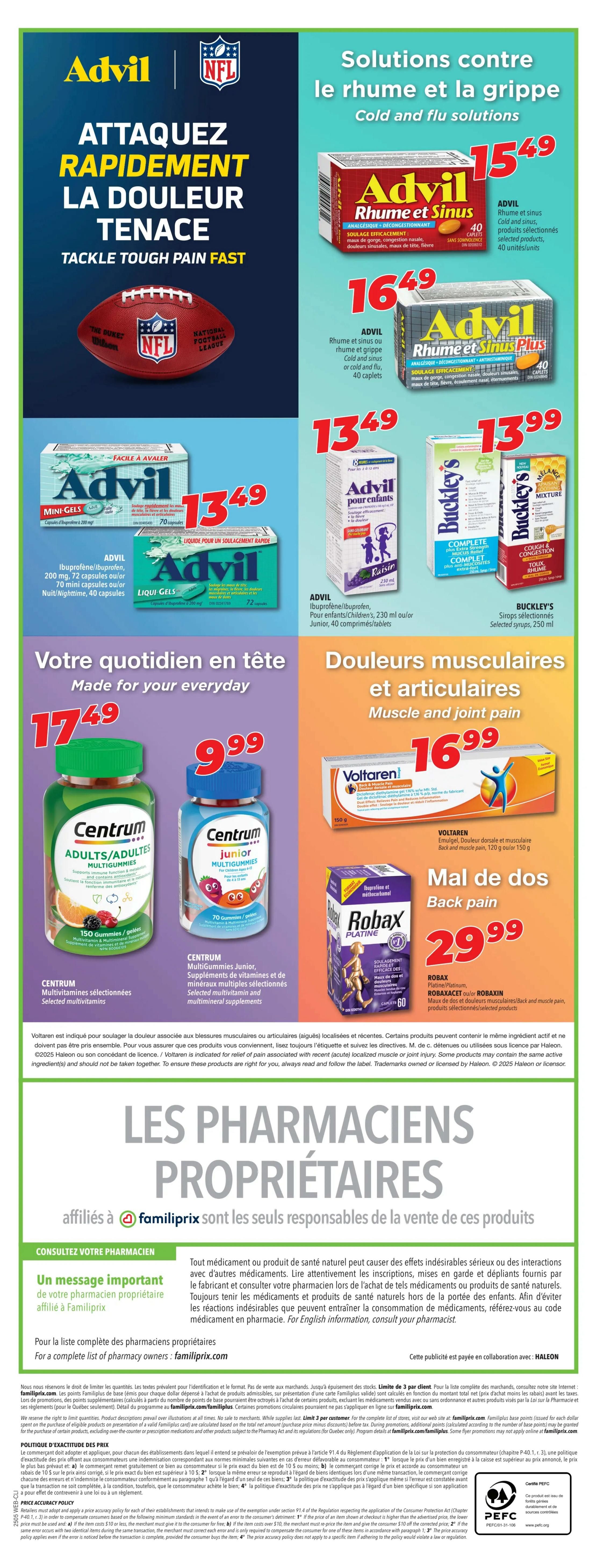 Familiprix Clinique Flyer January 30 to February 5