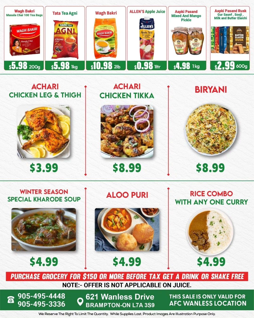 Asian Food Centre (Wanless Dr.) Flyer January 30 to February 5