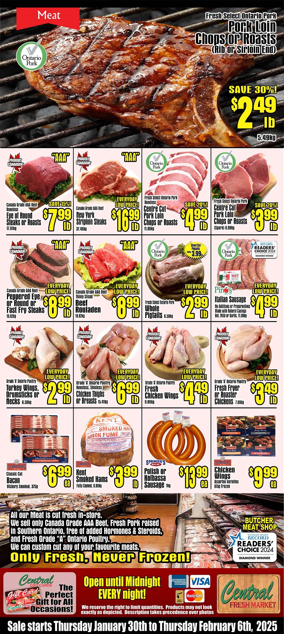 Central Fresh Market Flyer January 30 to February 6