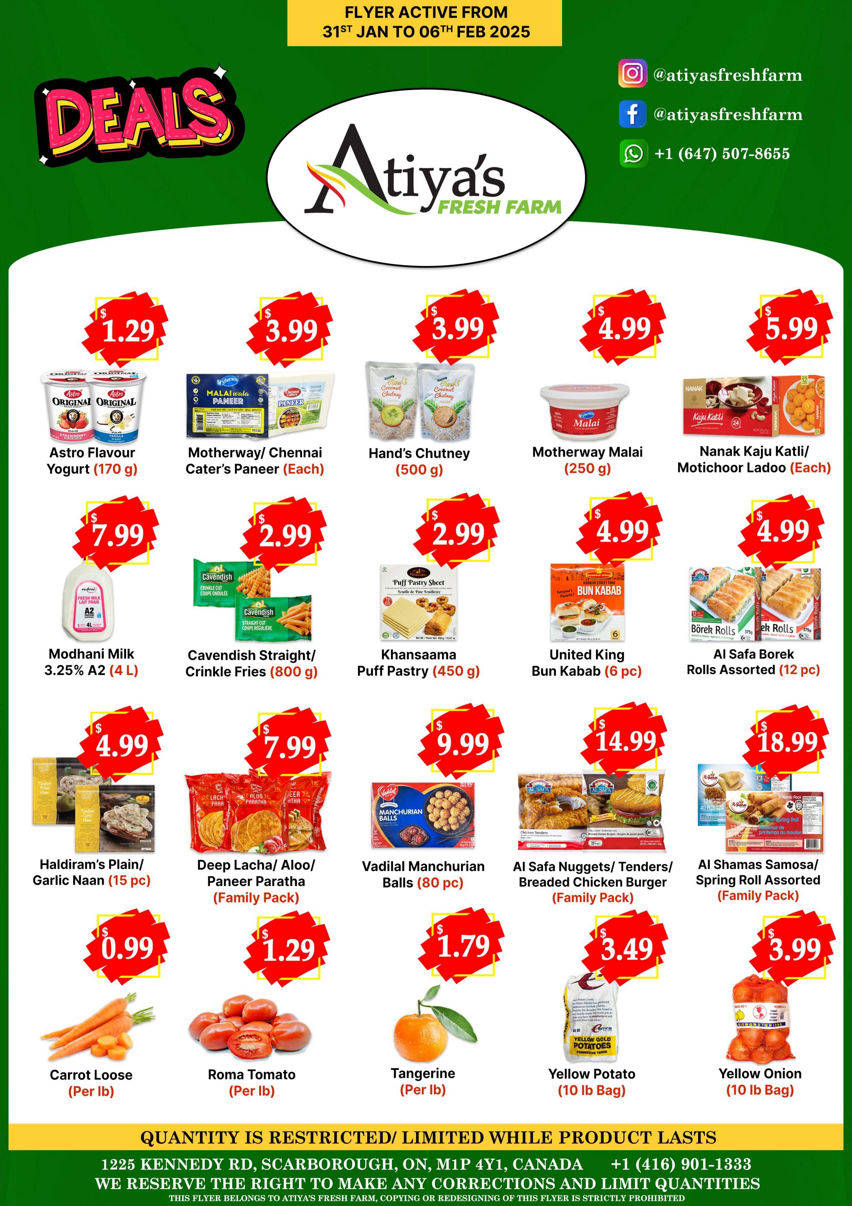 Atiya's Fresh Farm Flyer January 31 to February 6
