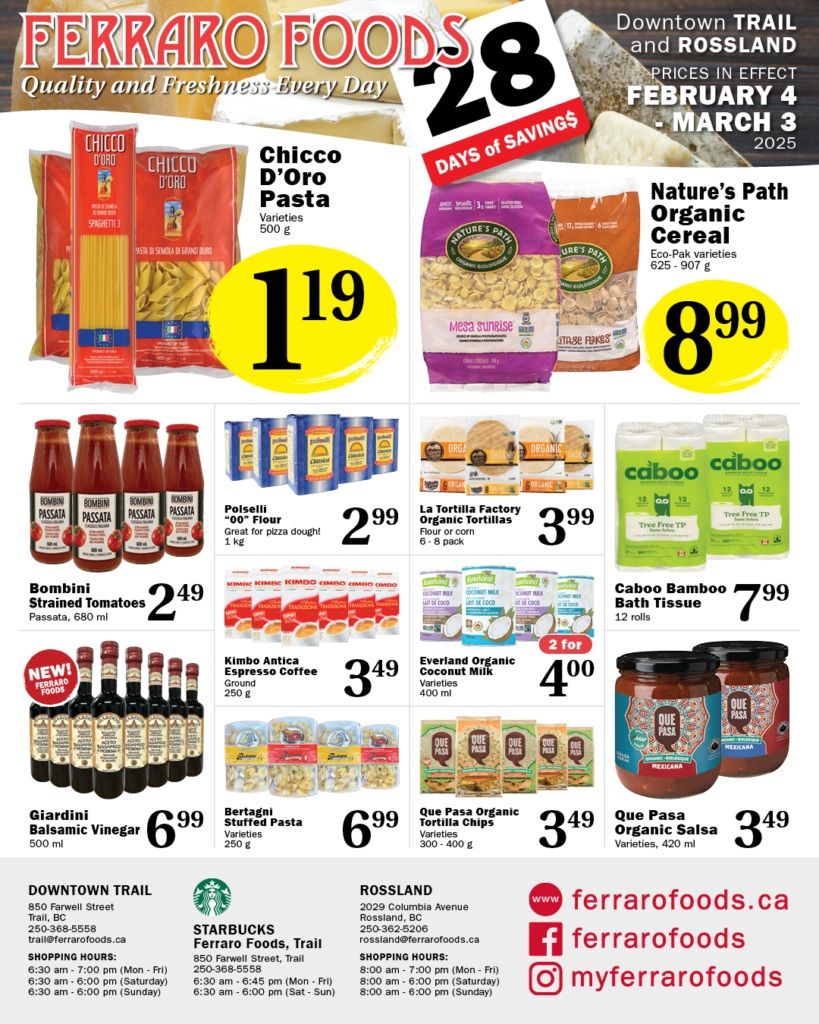 Ferraro Foods Monthly Flyer February 4 to March 3