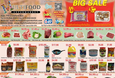 MultiFood Supermarket Flyer November 7 to 13