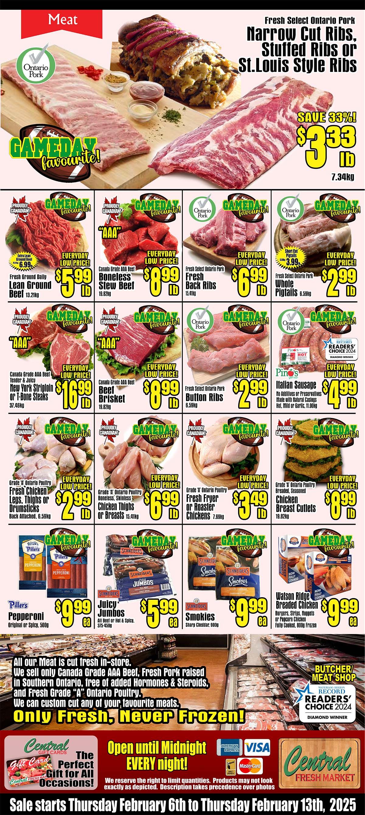 Central Fresh Market Flyer February 6 to 13