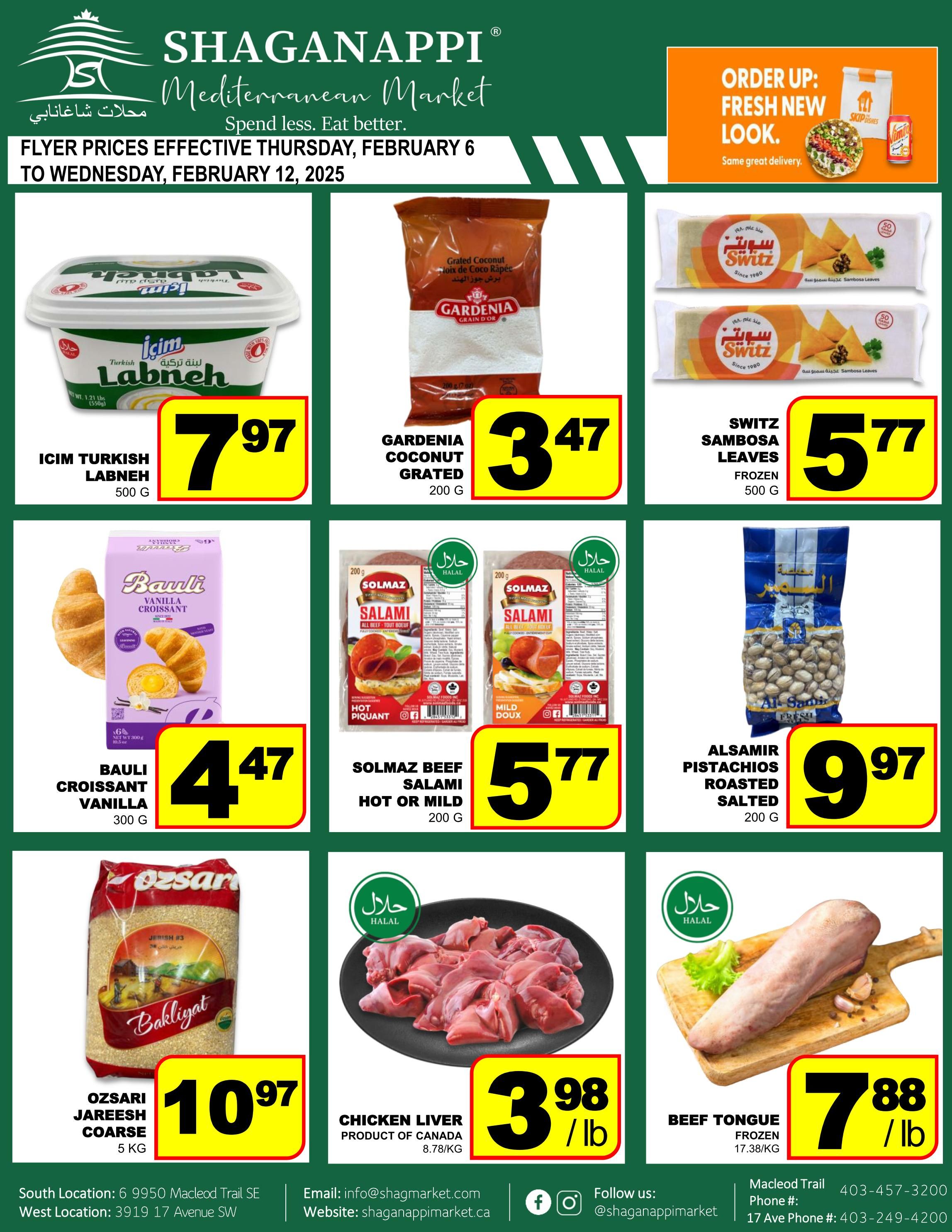 Shaganappi Mediterranean Market Flyer February 6 to 12