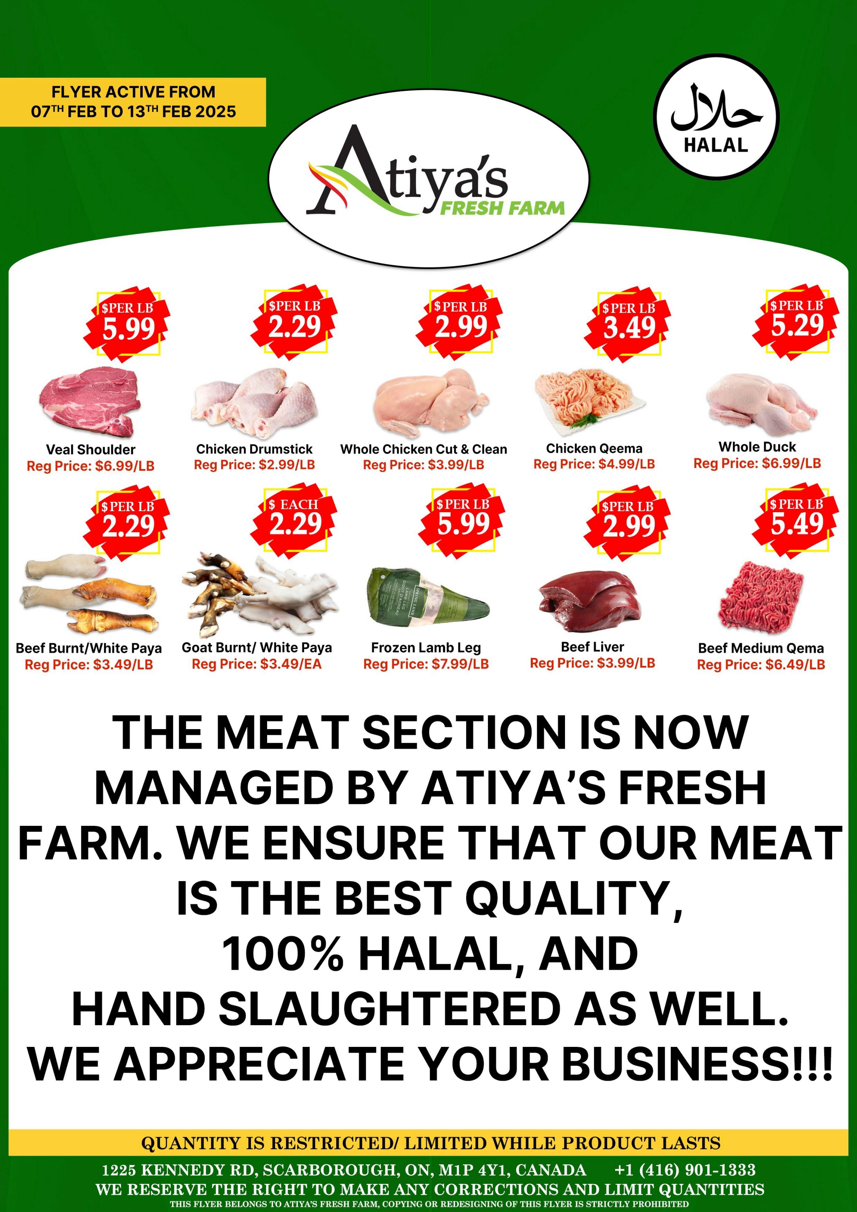 Atiya's Fresh Farm Flyer February 7 to 13