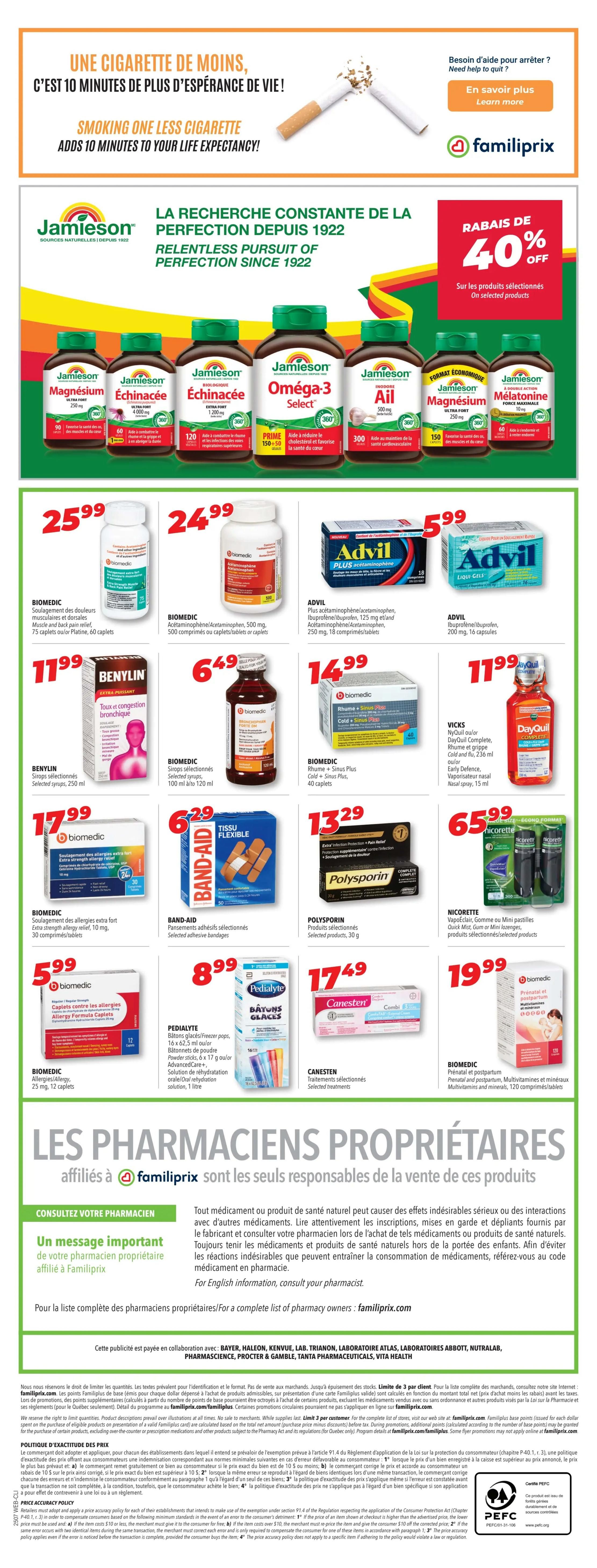 Familiprix Clinique Flyer February 13 to 19