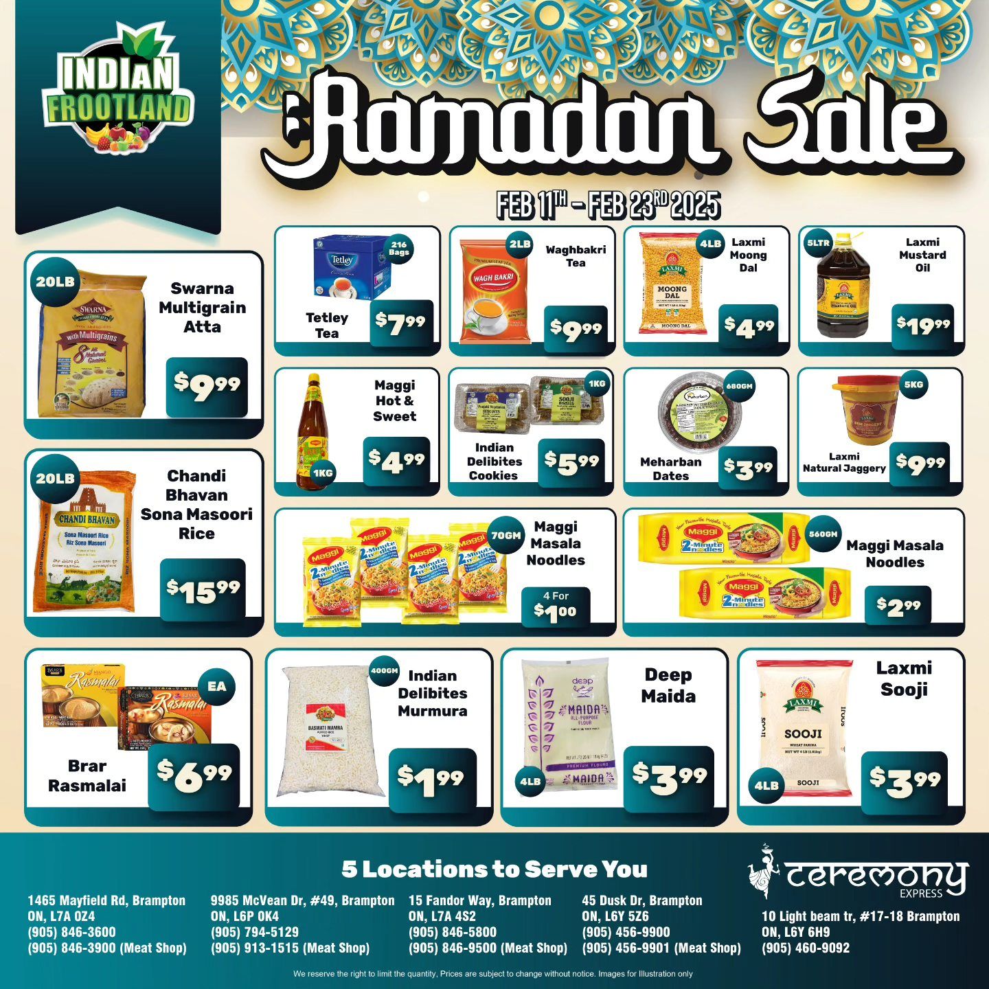 Indian Frootland Flyer February 11 to 23