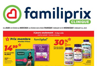 Familiprix Clinique Flyer February 20 to 26 Familiprix Clinique Flyer February 20 to 26