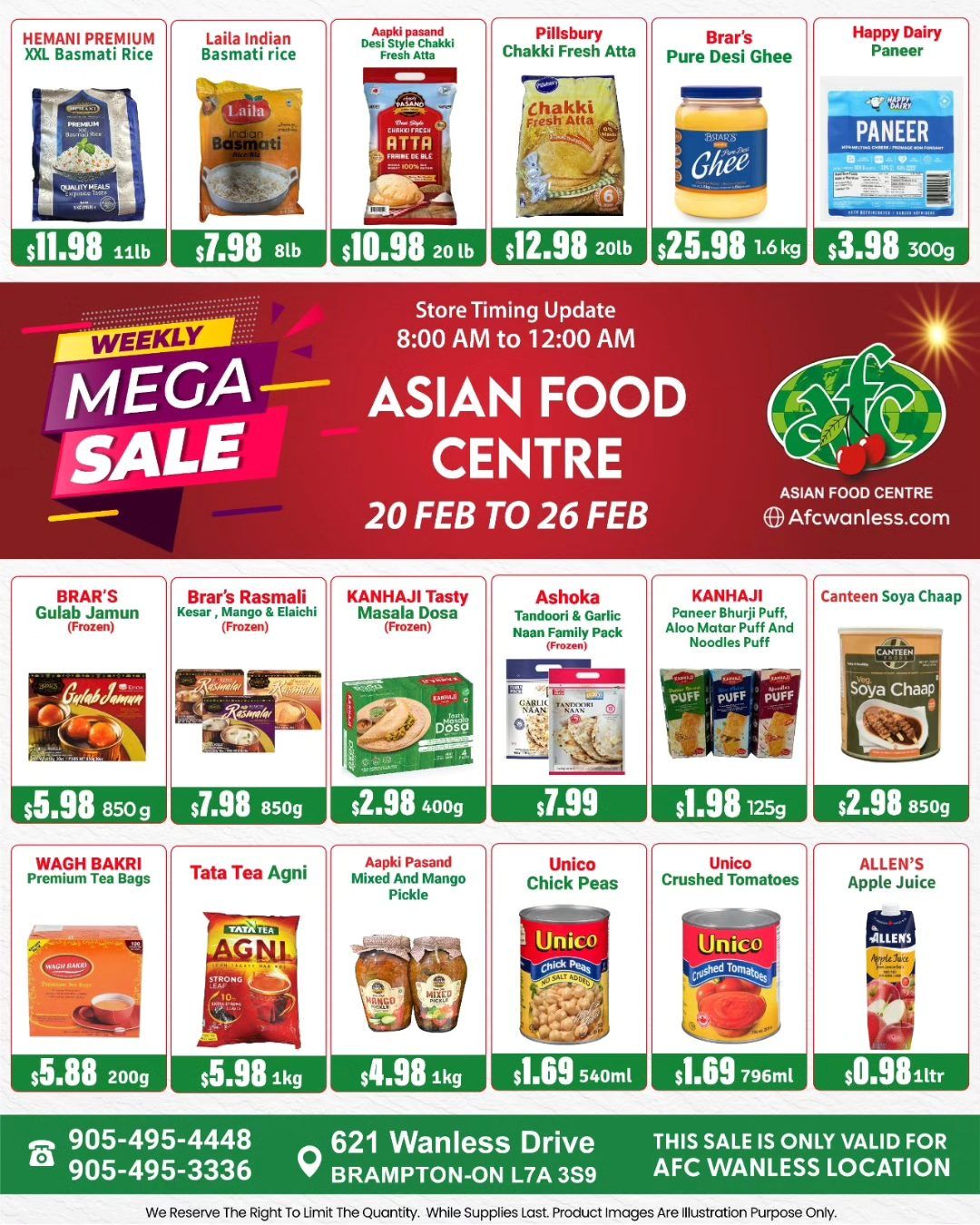 Asian Food Centre (Wanless Dr.) Flyer February 20 to 26