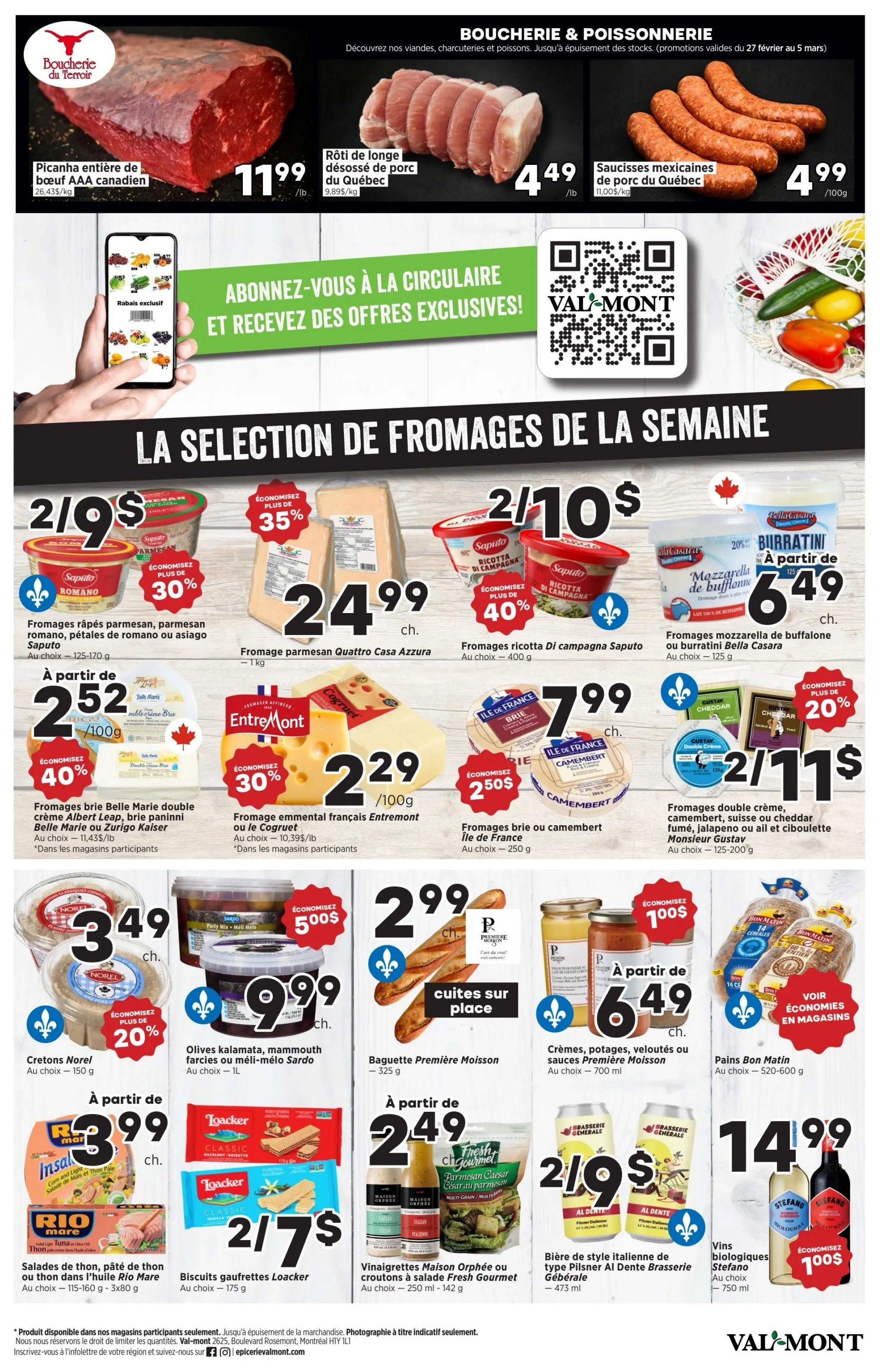 Val-Mont Flyer February 27 to March 5