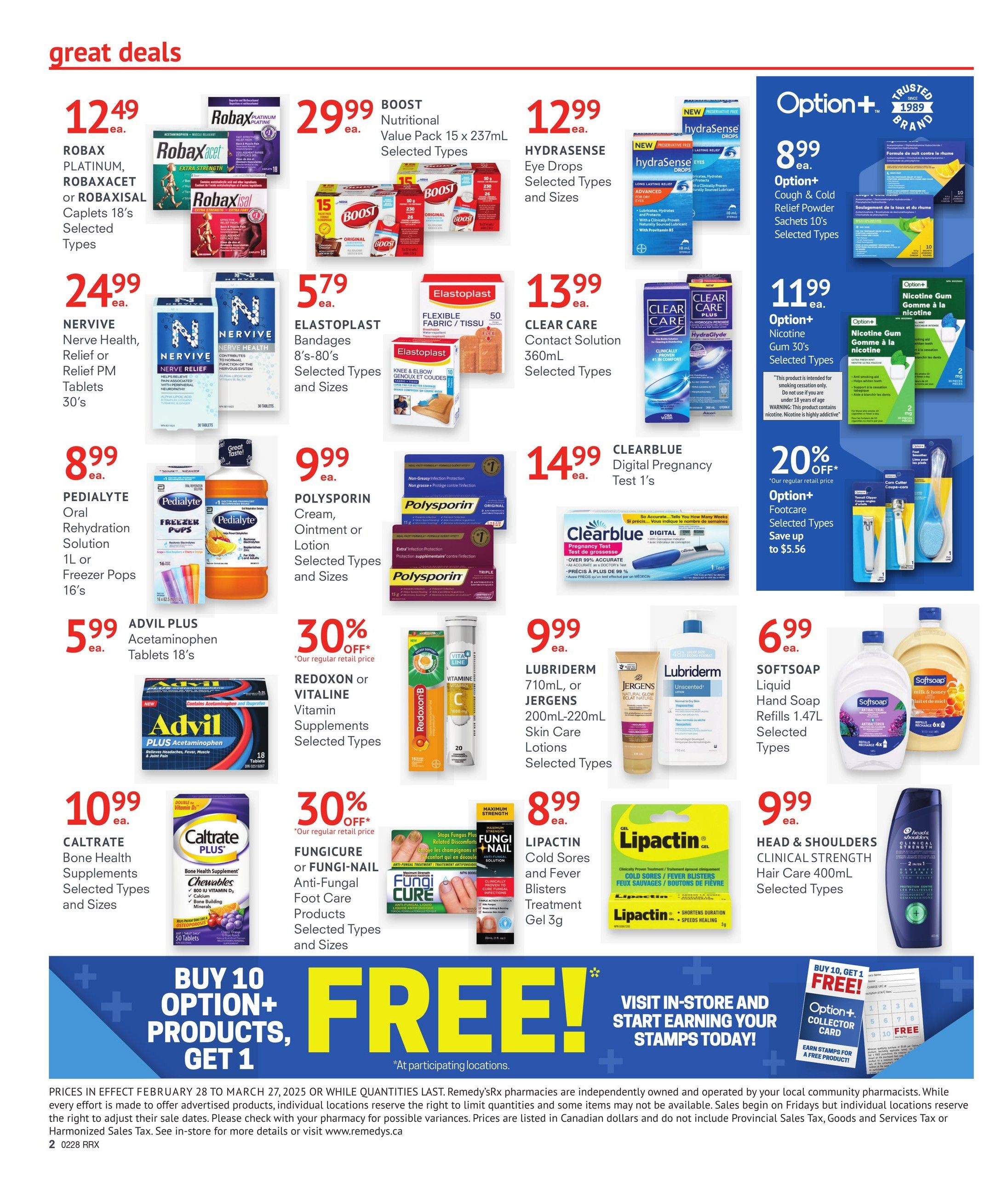 Remedy's RX Monthly Flyer February 28 to March 27