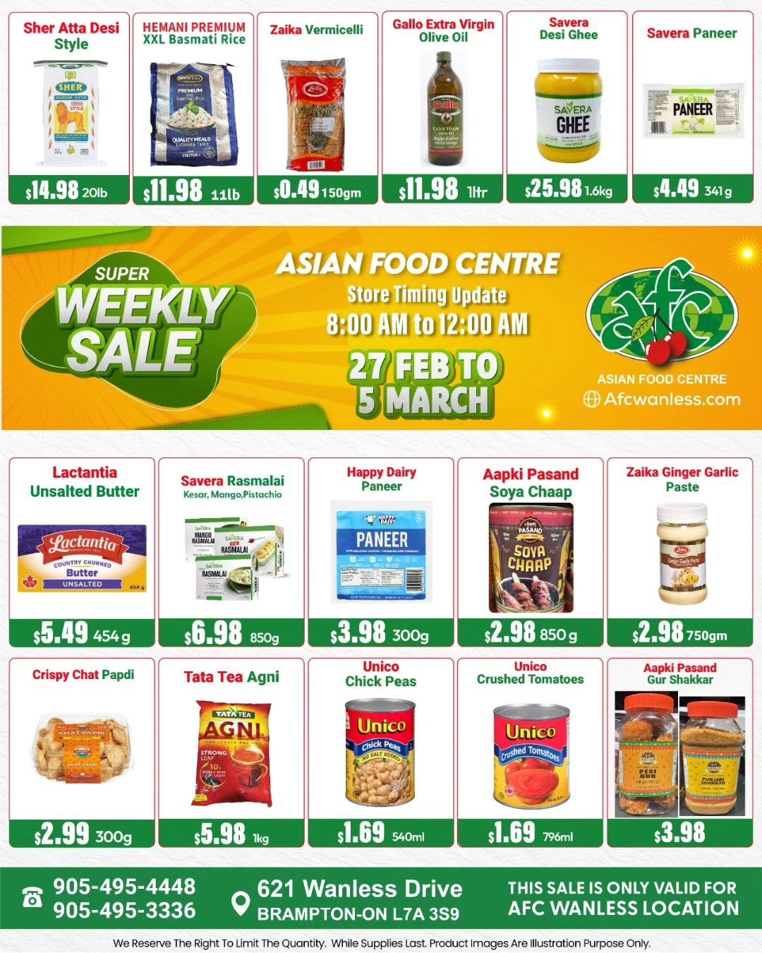 Asian Food Centre (Wanless Dr.) Flyer February 27 to March 5