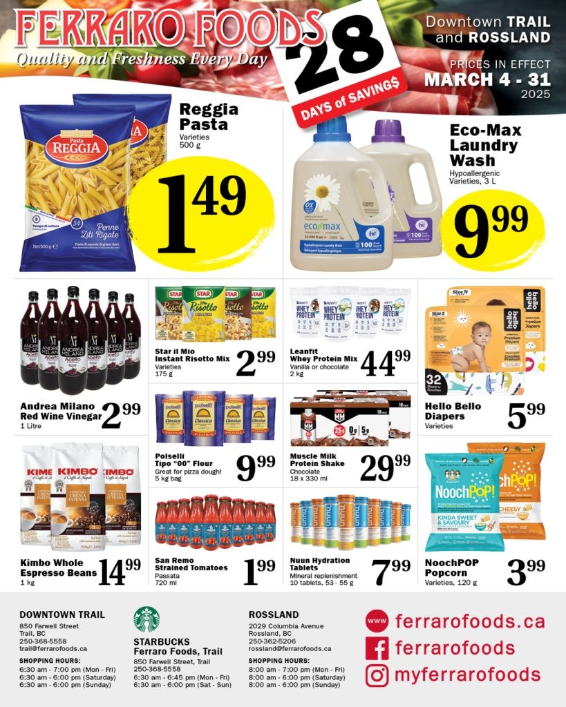Ferraro Foods Monthly Flyer March 4 to 31
