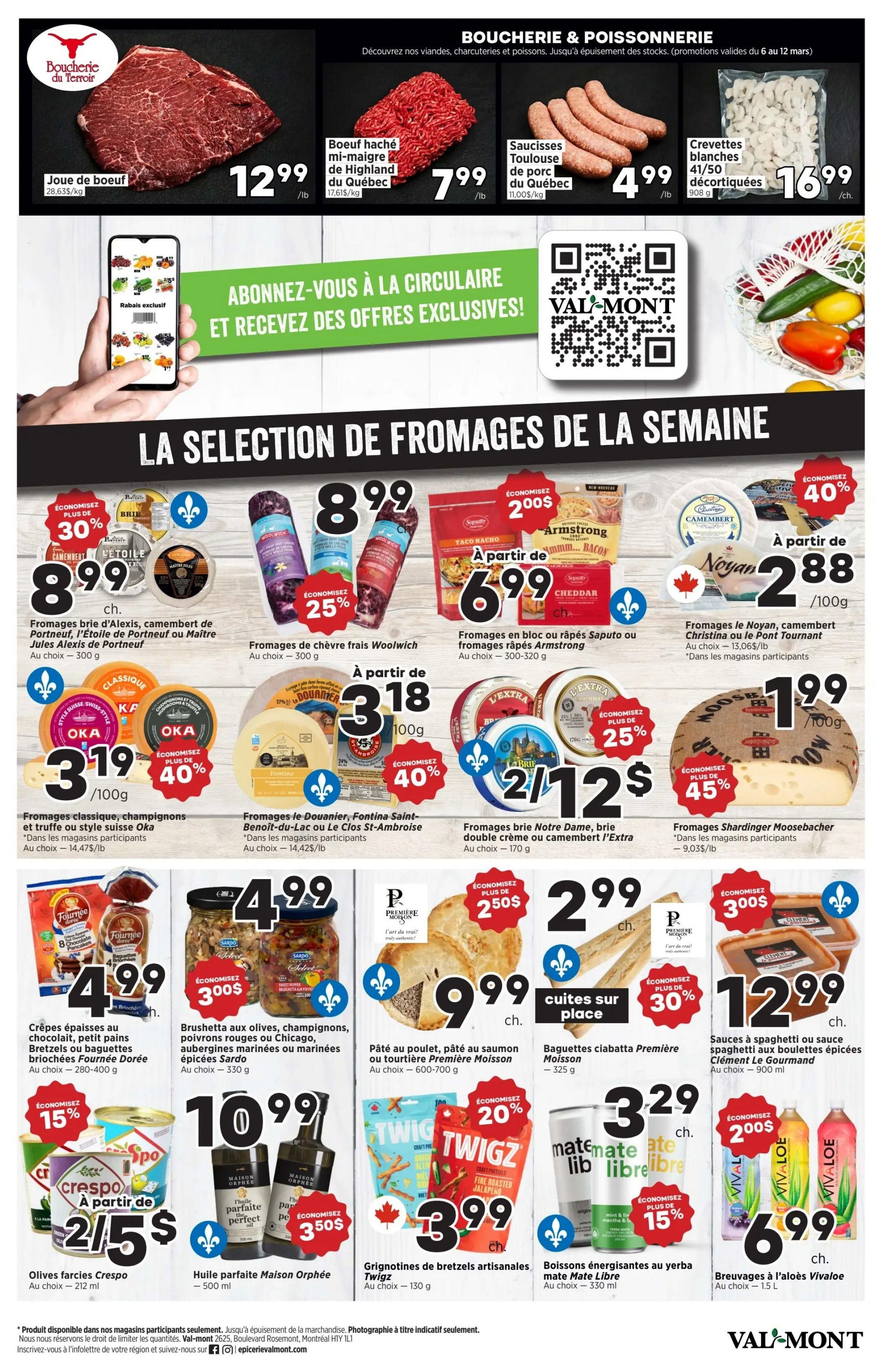 Val-Mont Flyer March 6 to 12