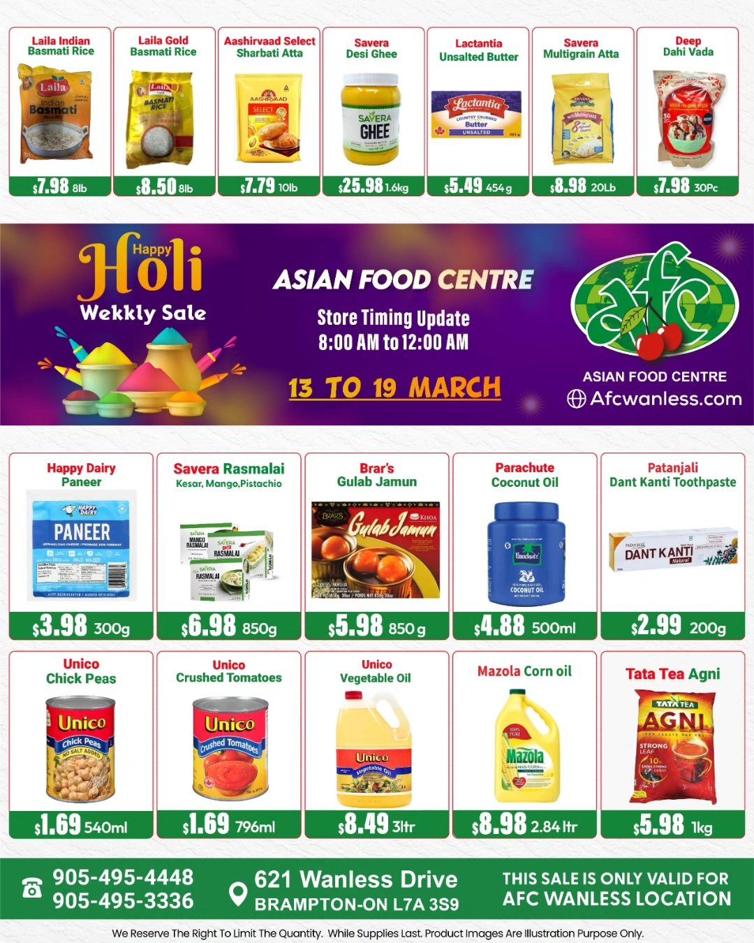 Asian Food Centre (Wanless Dr.) Flyer March 13 to 19