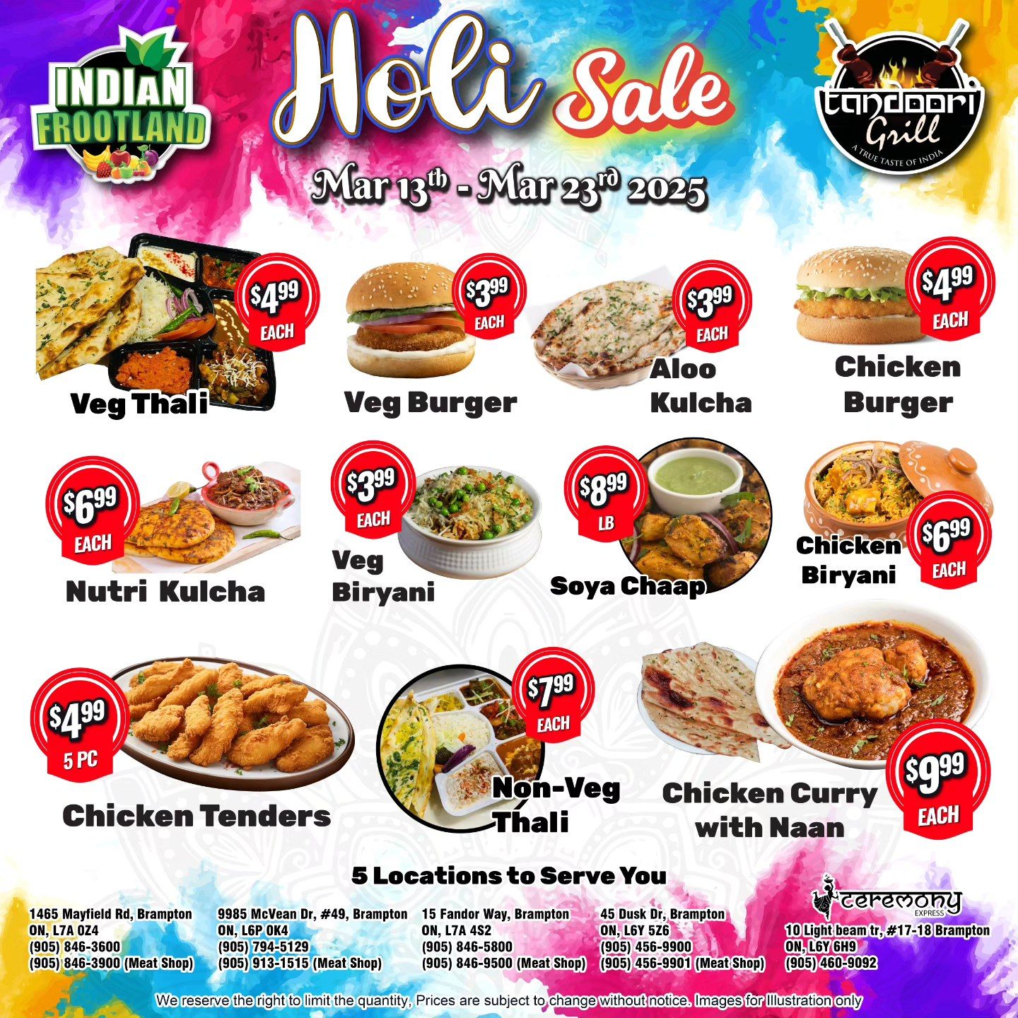 Indian Frootland Flyer March 13 to 23