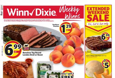 Winn Dixie Weekly Ad & Flyer June 10 to 16